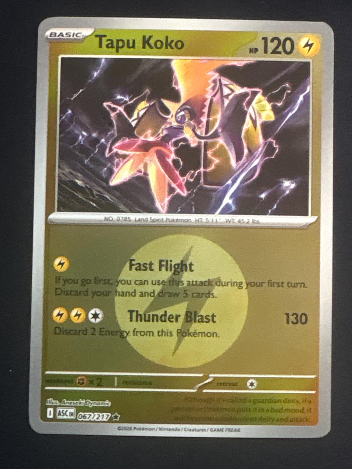 Ascended Heroes Tapu Koko [Energy] Pokémon card